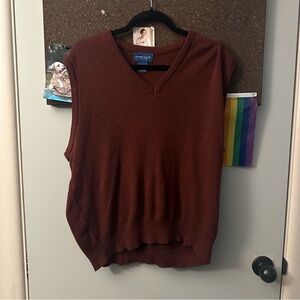 Towncraft Maroon V-Neck Sweater